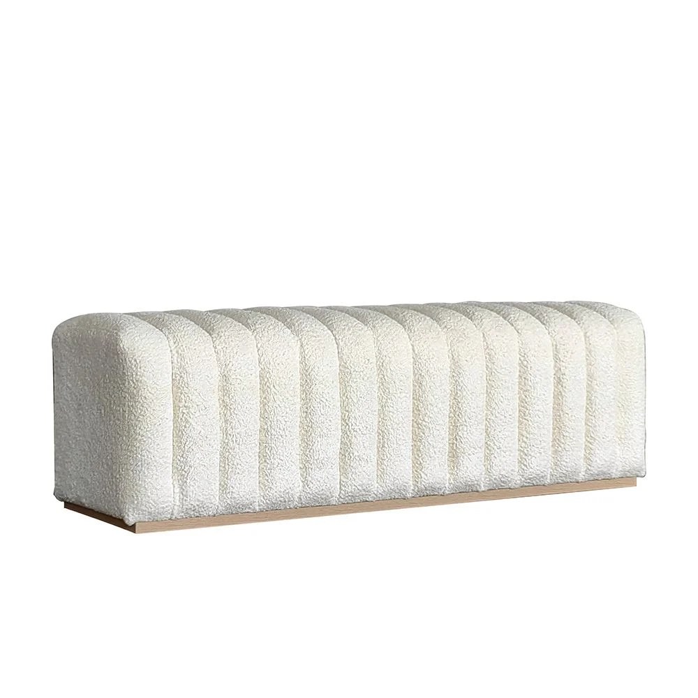 Brita Bed Bench - Off White/Beige - With 2-Year Warranty - Image 2