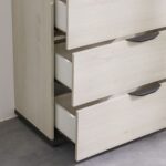 Pletora Chest Of 4 Drawers-Grey Oak