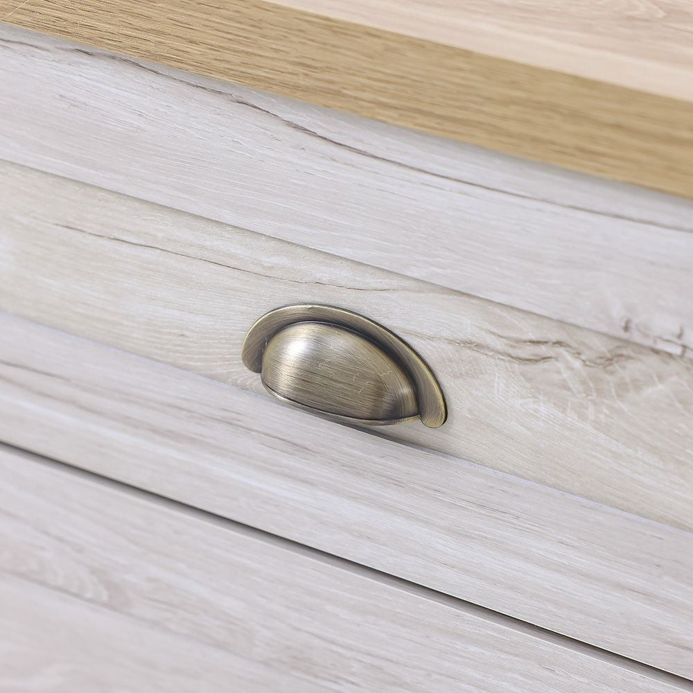 Cambridge 1-Drawer 1Door Nighstand-Oak & White Oak - Image 5