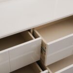 Lintell Dresser With Mirror And Stool - Cream