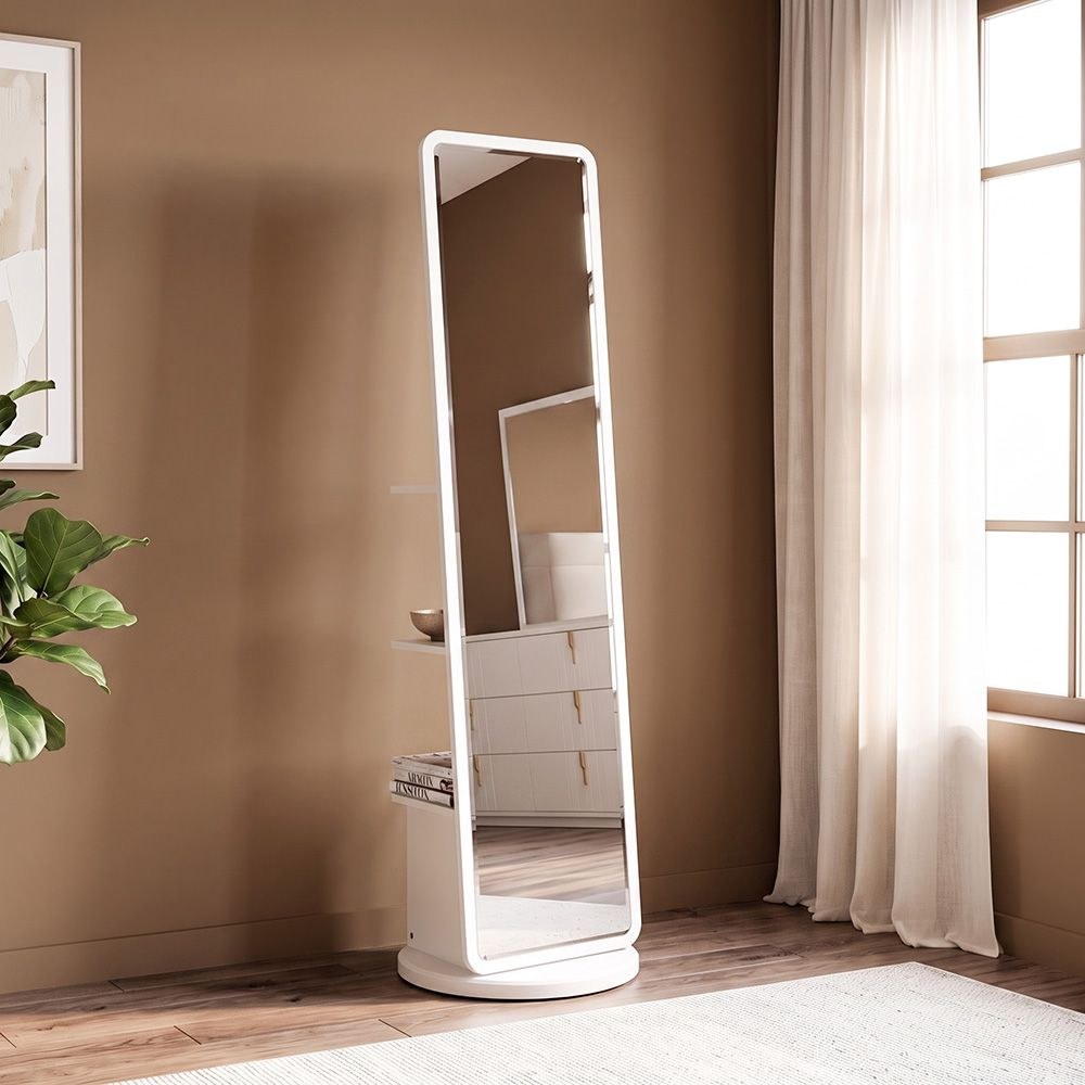 Lintell Long Standing Mirror-Cream