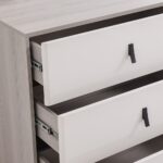 Trevor Chest Of 5 Drawer - Beige/L. Grey