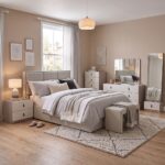 Trevor Long Standing Mirror - Beige/L. Grey