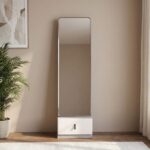 Trevor Long Standing Mirror - Beige/L. Grey