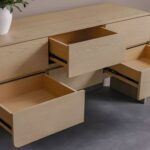 Cassie 6-Drawer Wide Dressing Cabinet - Natural/Ashwood - With 2-Year Warranty