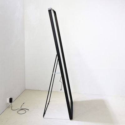 Oakleaf Floor Mirror with RGB LED Lights + Bluetooth Speaker & Touch Screen Button-Black-With 2-Year Warranty - Image 4