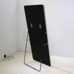 Alric Floor Mirror with Multi-color RGB LED Lights + Bluetooth Speaker & Touch Screen Button-White-With 2-Year Warranty