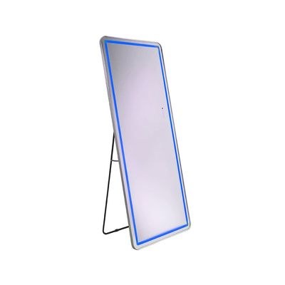 AIric Floor Mirror with Multi-color RGB LED Lights + Bluetooth Speaker & Touch Screen Button - Silver - With 2-Year Warranty - Image 5