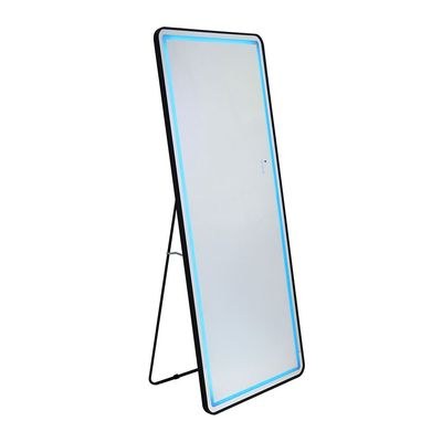 AIric Floor Mirror with Multi-color RGB LED Lights + Bluetooth Speaker & Touch Screen Button - Black - With 2-Year Warranty - Image 4