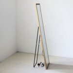 Hensley Floor Mirror with Tri-Color LED Lights & Touch Screen Button - Gold - With 2-Year Warranty