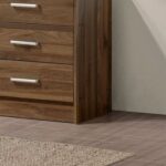 Supreme 6Drawers Master Dresser With Mirror-Light Walnut