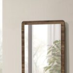 Supreme 6Drawers Master Dresser With Mirror-Light Walnut