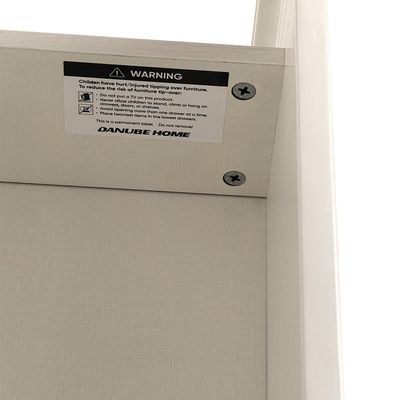 Santelmo Chest of 5 Drawers - High Gloss Light Beige - With 2-Year Warranty - Image 4