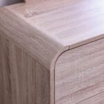 Monro 6 Drawer Dresser with Mirror-Natural Oak