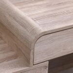 Monro Vanity Dresser with Mirror & Stool - Natural Oak - With 2-Year Warranty