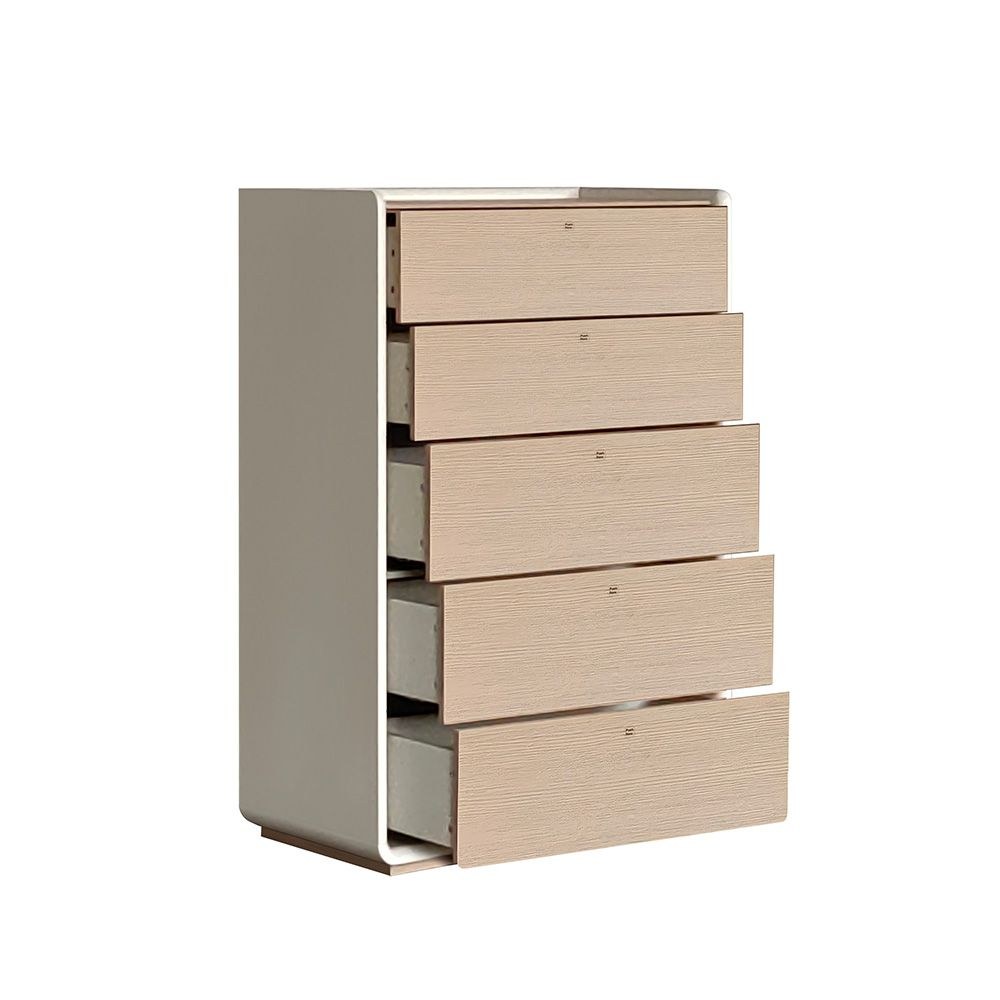 V2 Brita 5 Drawers Chest Cabinet-Beige/White Oak - Image 3