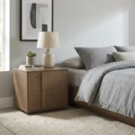 Allison 2 Drawers Nightstand Left -Natural Oak