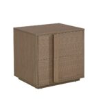 Allison 2 Drawers Nightstand Left -Natural Oak