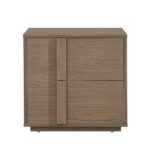 Allison 2 Drawers Nightstand Left -Natural Oak