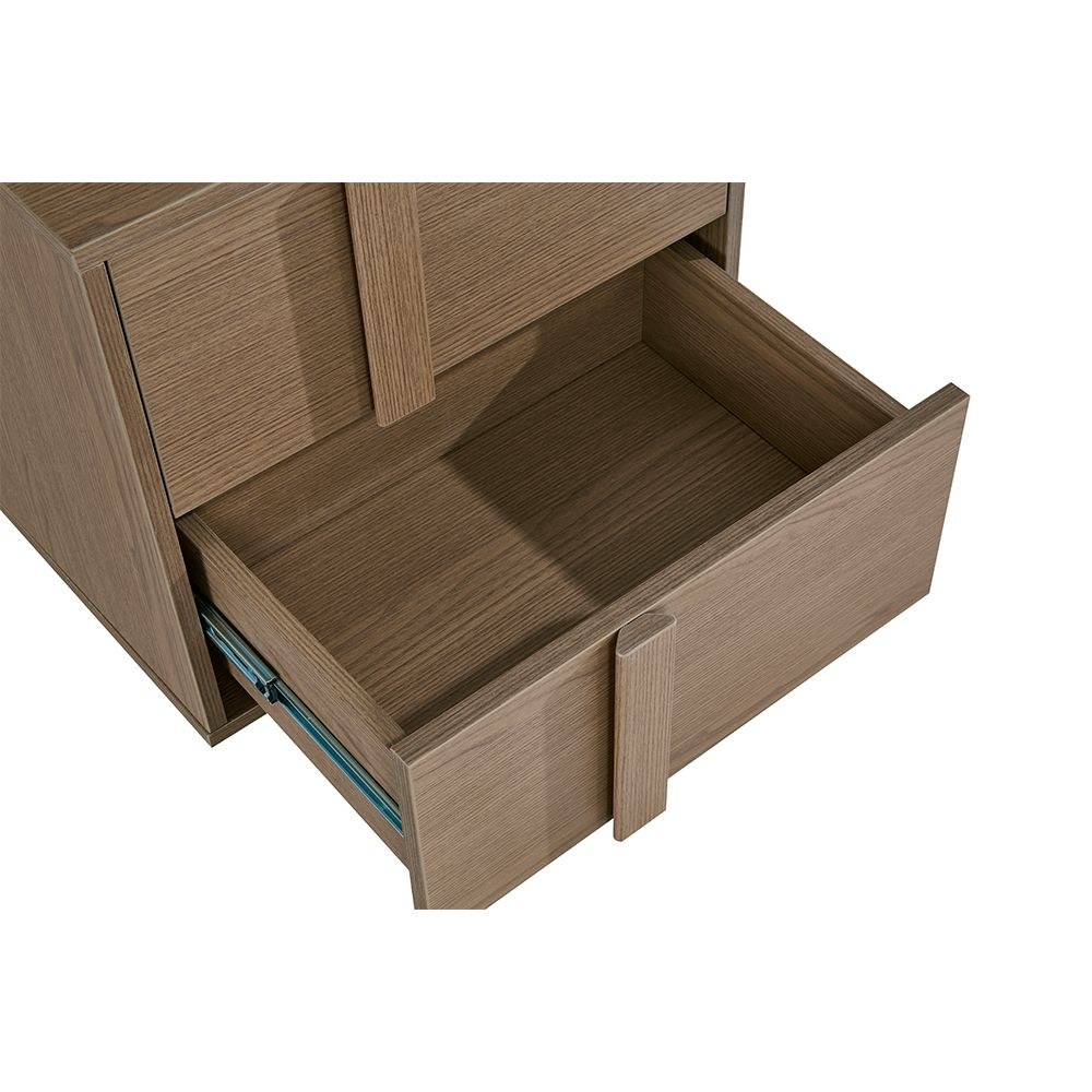 Allison 2 Drawers Nightstand Left -Natural Oak - Image 5