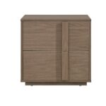 Allison 2 Drawers Nightstand Right-Natural Oak