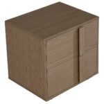 Allison 2 Drawers Nightstand Right-Natural Oak