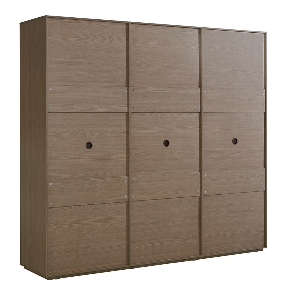 Allison 6-Door Wardrobe with Mirror and Drawers - Natural Oak - With 2-Year Warranty - Image 4
