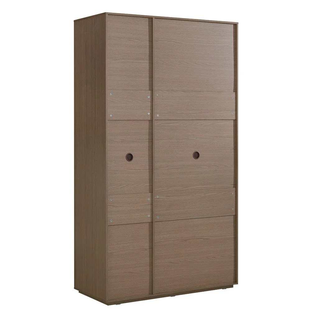 Allison 3 Door Wardrobe With Mirror- Natural Oak - Image 5