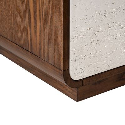 Oboro Chest of 5 Drawers - Walnut/Beige - With 2-Year Warranty - Image 5