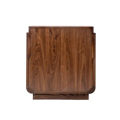 Oboro 2 Drawer Night Stand-Walnut/Beige - Image 4