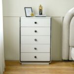 Fijiri Chest of 5 Drawers - Grey - With 2-Year Warranty