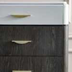 DaVita Chest of 5 Drawers - Beige / Brown