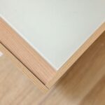Float Chest of 5 Drawers with Glass Top - Natural Oak - With 2-Year Warranty