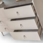 Gotham 6 Drawer Dresser With Mirror - Grey