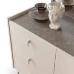 Gotham 6 Drawer Dresser With Mirror - Grey