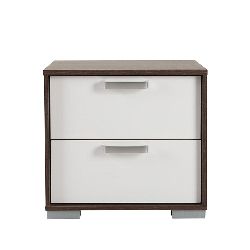 Thomas Night Stand - White/Walnut - Image 3