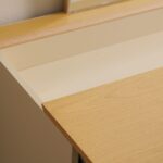 Bellano Dresser With Mirror + Hidden Storage - Taupe/Oak