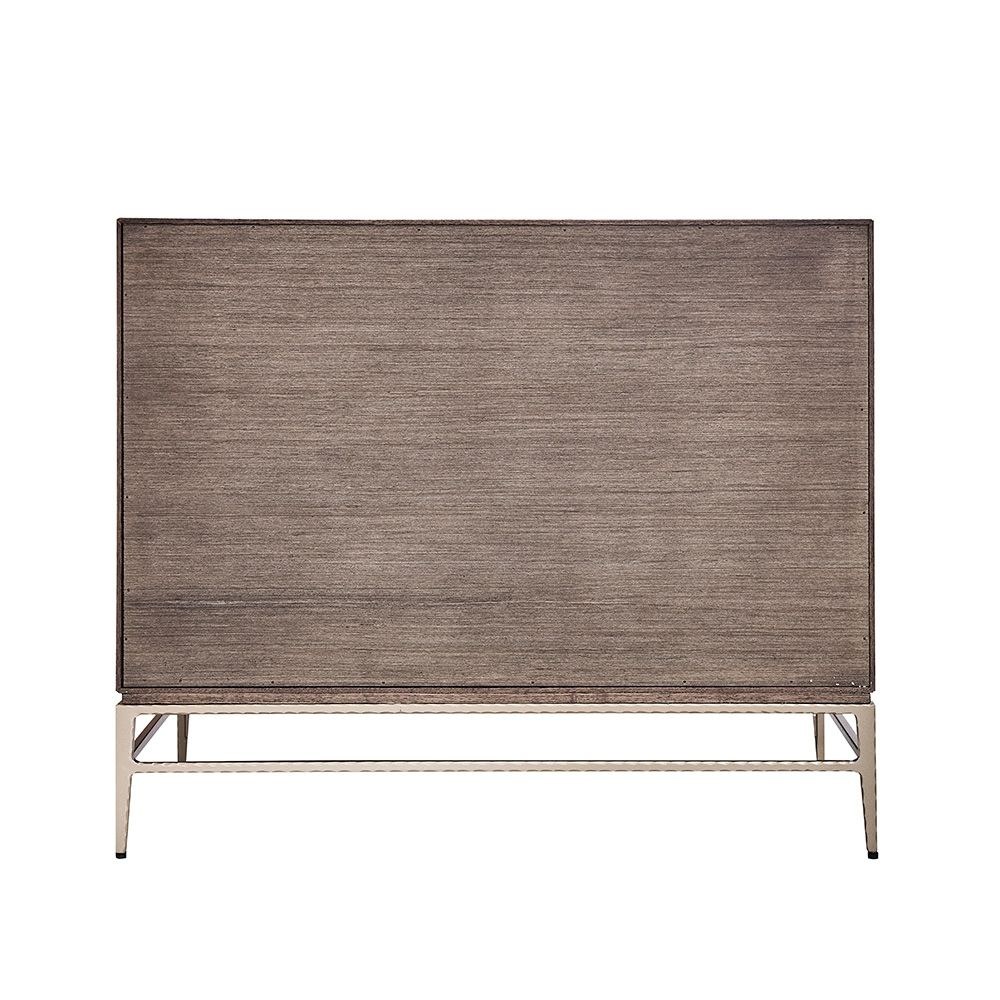 Atlanta 2 Drawer Night Stand - Walnut/Beige - Image 5