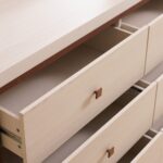 Mirova 6 Dresser With Mirror - Walnut/White Wash Oak