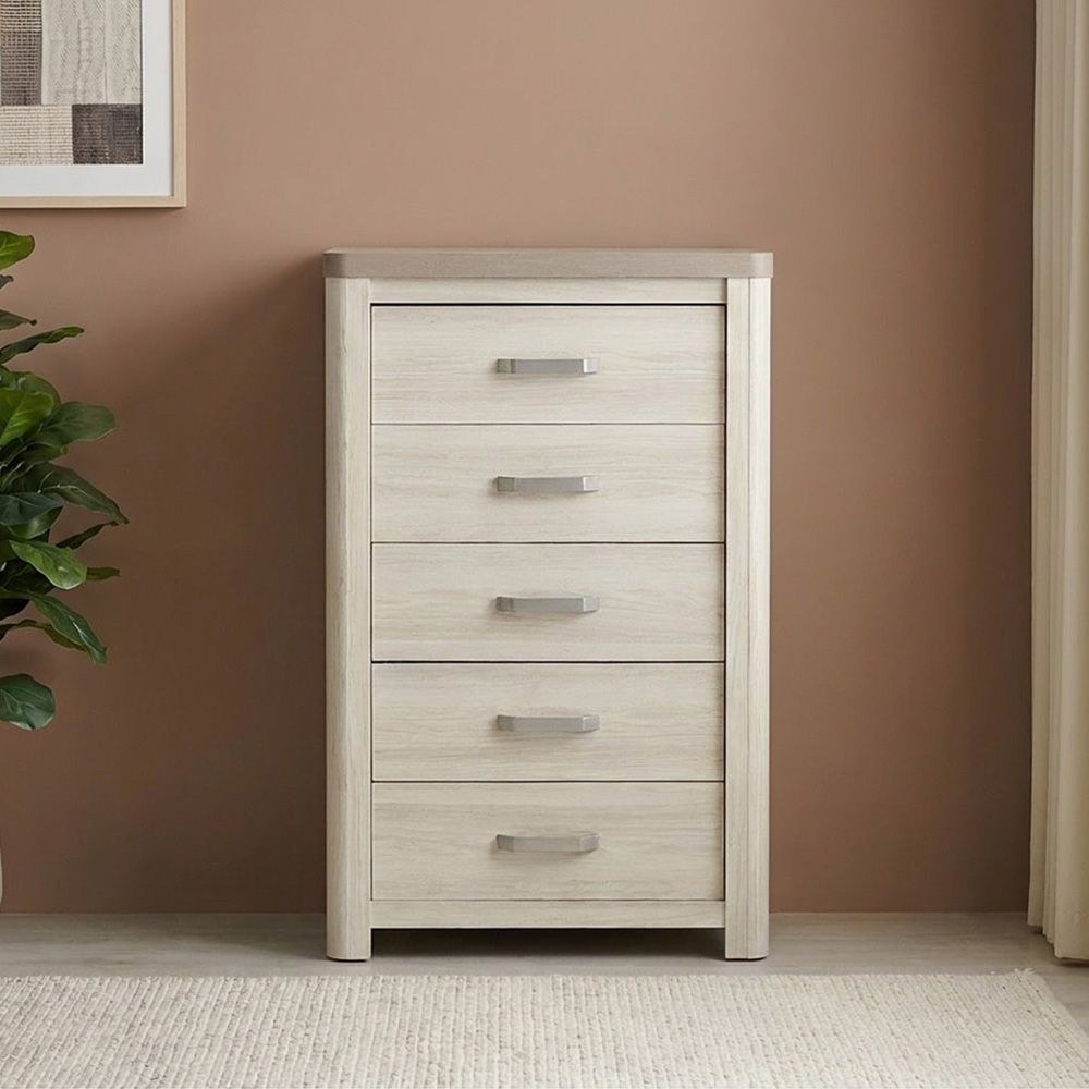 Olivos Chest of 5Drawers-Ash Grey/Oak - Image 2
