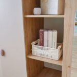 Zeta 4-Door Wardrobe with 1 Mirror & Open Shelves - Off White & Pink - With 2-Year Warranty