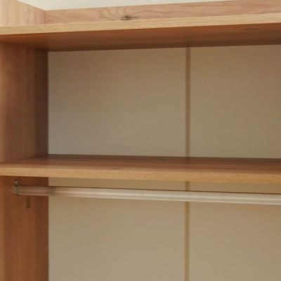 Bella 3 Door Wardrobe-Grey & Oak - Image 4