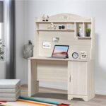 Ariana Study Desk With Hutch-Light Oak