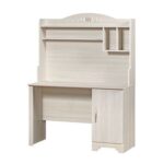 Ariana Study Desk With Hutch-Light Oak