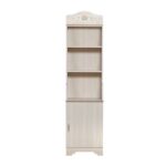 Ariana 1-Door Open Shelf Book Case-Light Oak
