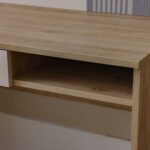 Zeta 1 Drawer Study Desk with Hutch - Off White & Grey - With 2-Year Warranty
