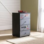 Ranger Chest of 4 Drawers - Black & Grey - With 2-Year Warranty