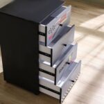 Ranger Chest of 4 Drawers - Black & Grey - With 2-Year Warranty