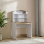 Stanley-V2 Study Desk With Hutch-Sonoma Oak & White