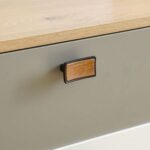 Bella 3-Drawer Dresser with Mirror - Grey & Oak - With 2-Year Warranty